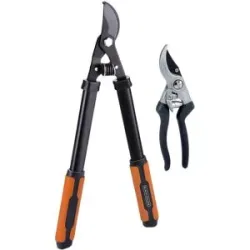 Black & Decker Werkzeugsatz Ambossschere + Baumschere, 2-teilig