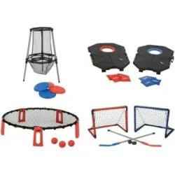 LUPILU® Disc-Golf-Set / Bean-Bag-Spielset / Schmetterball-Set / Street-Hockey-Set