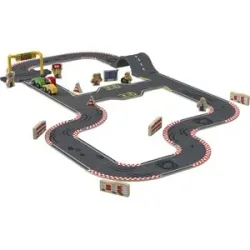 PLAYTIVE Straßen-Set Stadt / Rennstrecke, aus Echtholz