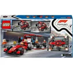 Lego CITY 60443 F1® Boxenstopp mit Boxencrew und Ferrari Flitzer