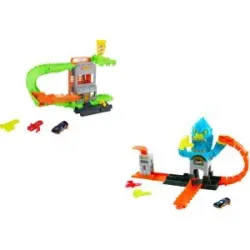 HOT WHEELS Spielset »City Gorilla Slam Attack / City Croco Pizza Attack«