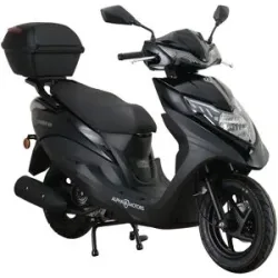 Alpha MOTORS Motorroller Topdrive 125 ccm 85 km/h EURO 5+ schwarz inkl. Topcase