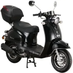 Alpha MOTORS Mofaroller Venus 50 ccm EURO 5 schwarz inkl. Topcase