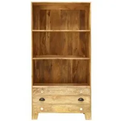 LAKSHMI-indisches-moebelhaus.de, LAKSHMI-indisches-moebelhaus.de Bücherregal Manu 90x180x35 aus Mangoholz