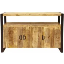 LAKSHMI-indisches-moebelhaus.de Kommode Retro 140x90x45 aus indischem Mango-Massivholz