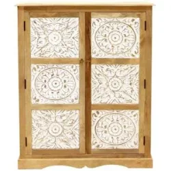 LAKSHMI-indisches-moebelhaus.de Kommode Sita 115x140x45 aus indischem Mango-Massivholz
