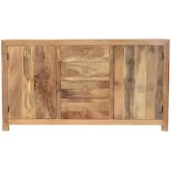 LAKSHMI-indisches-moebelhaus.de Kommode Hina 160x90x45 aus indischem Mango-Massivholz