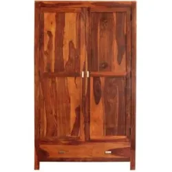 LAKSHMI-indisches-moebelhaus.de Schrank Amba 120x200x60 aus indischem Sheesham-Massivholz
