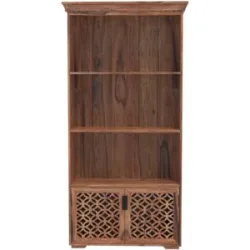 LAKSHMI-indisches-moebelhaus.de Bücherregal Mira 90x180x35 aus indischem Sheesham-Massivholz