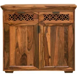 LAKSHMI-indisches-moebelhaus.de Kommode Mira 90x90x45 aus indischem Sheesham-Massivholz