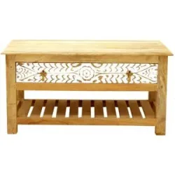 LAKSHMI-indisches-moebelhaus.de Couchtische Sita 90x45x60 aus indischem Mango-Massivholz