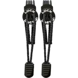 LOCK LACES Schnürsenkel unisex black