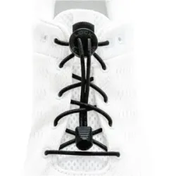 LOCK LACES Schnürsenkel unisex solid black