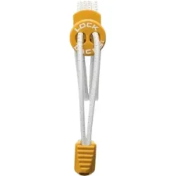 Lock Laces Schnürsenkel Unisex Weiß-orange