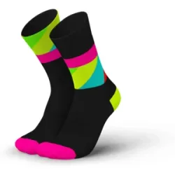 INCYLENCE ULTRALIGHT STRIDES LAUFSOCKEN Unisex Black Pink Canary 39-42