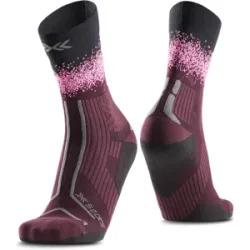 X-Bionic Trailrun Terraskin Perform Crew Laufsocken Unisex Oxide Red/Fluo Pink 35-38
