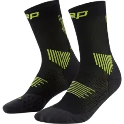 CEP CORE RUN SOCKS MID CUT 5.0 Herren black/lime 39-42