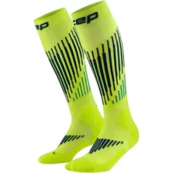 CEP CORE RUN MERINO SOCKS TALL 3.0 Herren LIME/BLUE Gr. 4