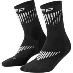 CEP Core Run Merino Laufsocken Herren BLACK/WHITE 45-48+