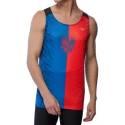 MIZUNO DRYAEROFLOW GRAPHIC TANK Herren Oni Red/Oni Blue L