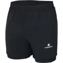 KOSSMANN 2IN1 RUN SHORT Herren Schwarz S