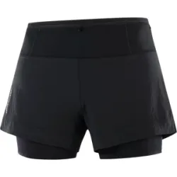 SALOMON SENSE AERO 2IN1 SHORT W Damen DEEP BLACK M