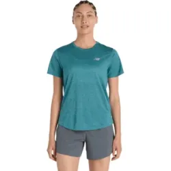 NEW BALANCE RC ESSENTIAL T-Shirt Damen Big Teal Heather M
