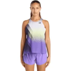 NEW BALANCE RACE DAY ULTRA LIGHT PRINTED Singlet Damen Electric Purple S