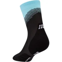CEP Core Run Edt. Split Laufsocken Mid-Cut Damen Black/Light Blue 40-43
