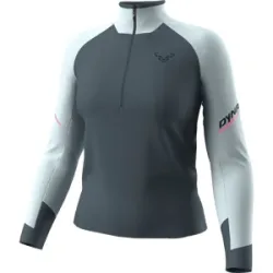 DYNAFIT ALPINE L/S 1/2 ZIP TEE Damen Cloud Blue M
