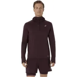 asics Road Winter LS Hoodie Herren Dark Current L
