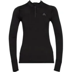 ODLO NATURAL MERINO WARM ZIP Damen Schwarz XS