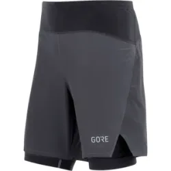 GORE WEAR R7 2IN1 SHORTS Herren Schwarz S