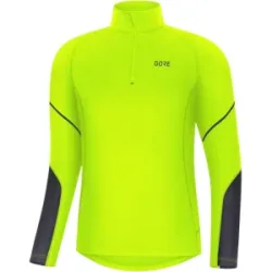 GORE WEAR MID LONG SLEEVE ZIP SHIRT Herren Gelb XXL