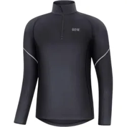 GORE WEAR MID LONG SLEEVE ZIP SHIRT Herren Schwarz S