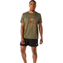 ASICS FUJITRAIL LOGO SS TOP Herren Mantle green,S