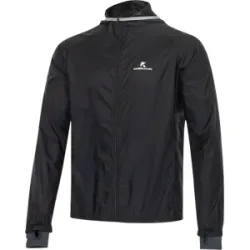 KOSSMANN MICROPLUS LAUFJACKE Herren Schwarz XXL