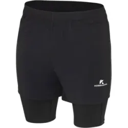 KOSSMANN VERTIGO 2IN1 LAUFHOSE Unisex Schwarz XS