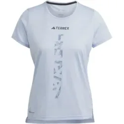ADIDAS TERREX AGRAVIC TRAIL RUNNING T-SHIRT Damen Blau XS
