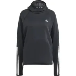 ADIDAS OWN THE RUN 3 STRIPES HOODIE Damen Schwarz S