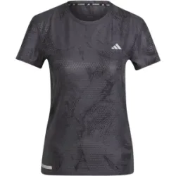 ADIDAS ULTIMATE ALLOVER PRINT T-SHIRT Damen Carbon/Black M