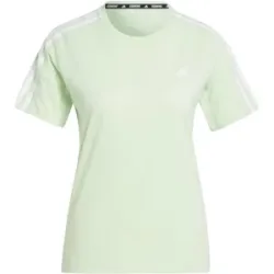 ADIDAS OWN THE RUN 3 STRIPES T-SHIRT Damen Grün XS