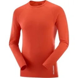 SALOMON SENSE LS TEE HERREN Herren Rot XL