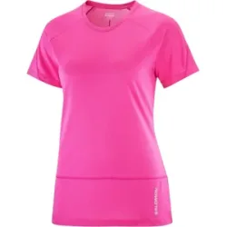 SALOMON CROSS RUN T-SHIRT Damen Pink XL