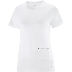 SALOMON CROSS RUN GFX T-SHIRT Damen Weiß XL