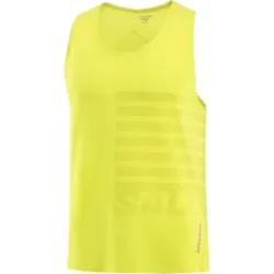 SALOMON SENSE AERO SINGLET GFX Herren Gelb L