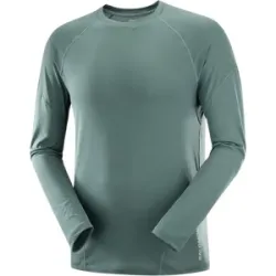 SALOMON CROSS RUN LS TEE Herren Türkis M