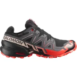 SALOMON SPEEDCROSS 6 GTX Trailschuhe Herren Black/Fiery Red/Almond Milk 45 1/3
