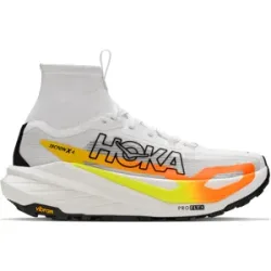 Hoka TECTON X 4 Trailschuhe Herren Frost / Neon Tangerine 45 1/3
