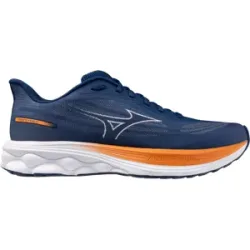 Mizuno WAVE SKYRISE 7 Laufschuhe Herren Estate Blue/White/Coral Rose 46
